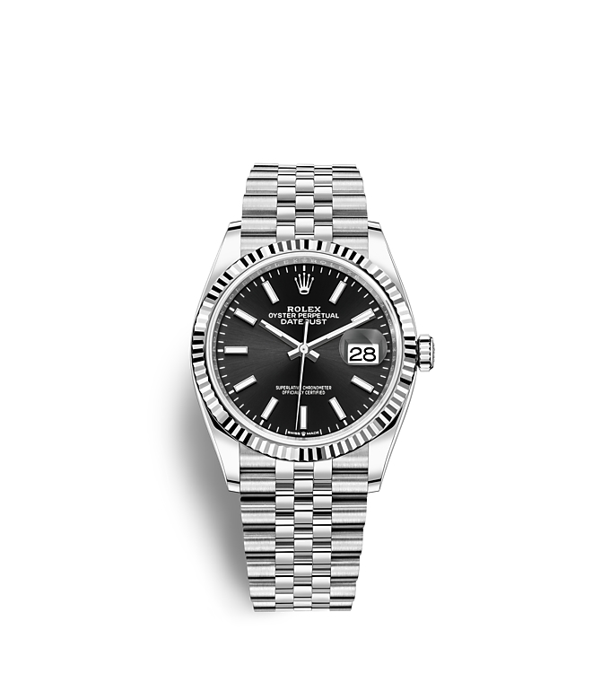 Rolex Datejust 36, Oyster, 36 mm, Oystersteel and white gold